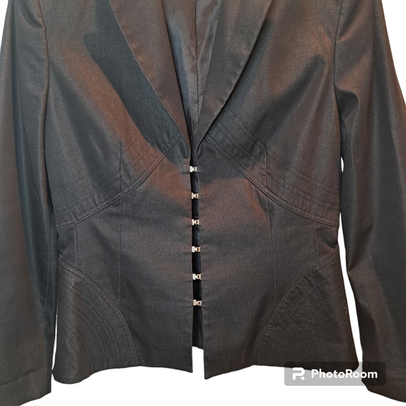 BLACKY DRESS BERLIN Women's Black  Jacket Blezer Size D38 - Picture 3 of 9